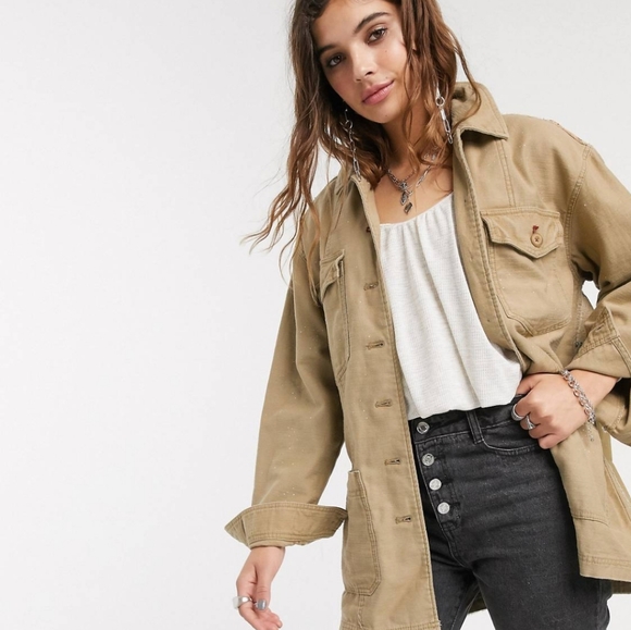 Free People Swept Up Shirt Jacket - Picture 3 of 8